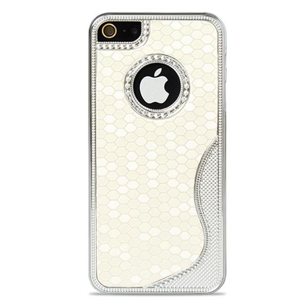 Picture of Fresh Fab Finds FFF-Beige-GPCT331 Hexagon Style Hard Phone Case Cover Skin for Apple iPhone 5 5S 5C&#44; Beige