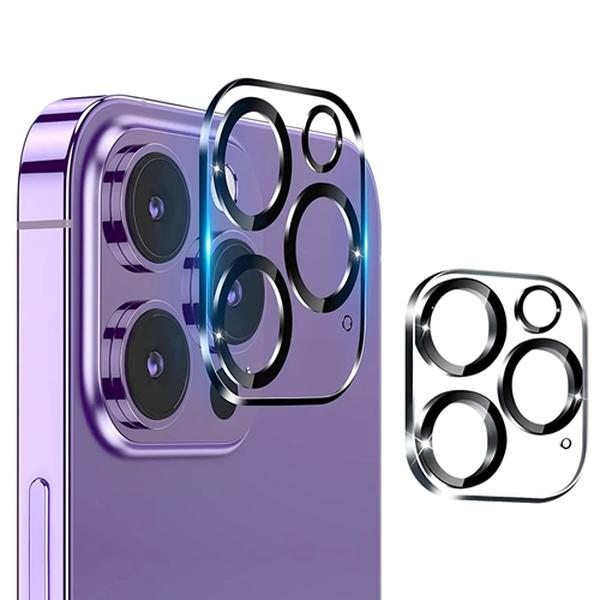 Picture of Fresh Fab Finds FFF-Lens-12-2Pc-GPCT3895 Ultra HD Camera Lens Protectors 9H Hardness Tempered Glass Camera Lens Protectors for iPhone 14 14Plus 14Pro 14Pro Max 13 13Pro 13Max 12 12 - Pack of 2