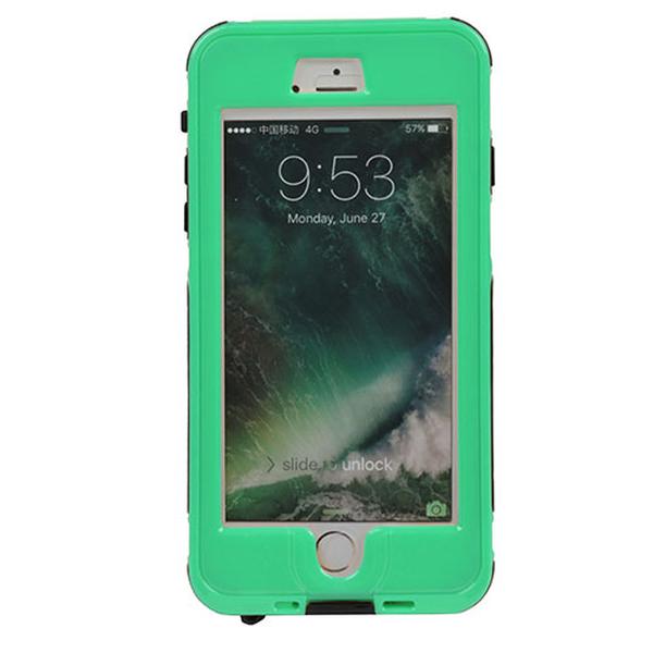 Picture of Fresh Fab Finds FFF-Aqua-GPCT819 Rugged Water-proof Hybrid Full Cover Case for iPhone 6 Plus&#44; Aqua