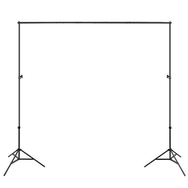 Picture of Fresh Fab Finds FFF-GPCT1929 6.5 x 10 ft. Adjustable Heavy Duty Photography Backdrop Support Stand Set with Carrying Bag Clamps&#44; Black