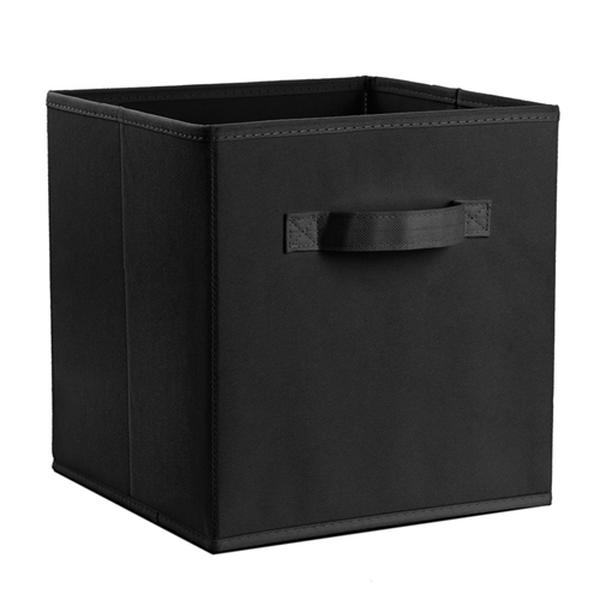Picture of Fresh Fab Finds FFF-Black-GPCT1426 Foldable Storage Cube Bins Cloths Closet Space Organizer Basket Shelves Box&#44; Black - Pack of 4