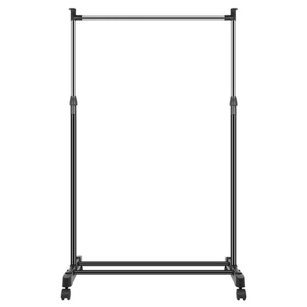 Picture of Fresh Fab Finds FFF-GPCT1786 3.12-4.80 ft. Height Adjustable Clothes Stand 33 lbs Garment Racks with Wheels&#44; Storage Shelf for Dormitory Home&#44; Black