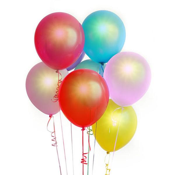 Picture of Fresh Fab Finds FFF-BalloonLED6PCKit-GPCT330 6 Colors Night Lights Party Balloons for Parties&#44; Multi Color - Pack of 6