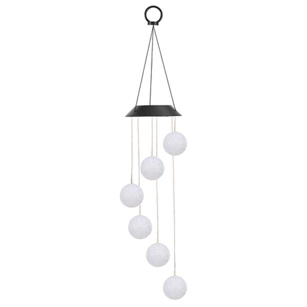 FFF-GPCT2092 Solar Powered LED Ball Wind Chimes Color Changing LED String Light Patio Garden Decor