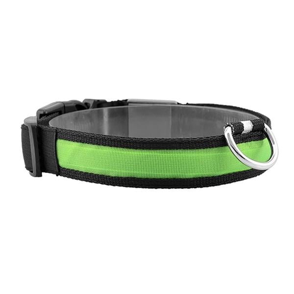 Picture of Fresh Fab Finds FFF-L-Green-GPCT3892 LED USB Rechargeable Adjustable Dog Night Safety Flashing Luminous Light Up Collar&#44; Green - Large