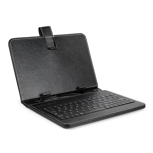 Picture of Fresh Fab Finds FFF-BLK-GPCT458 7.9 in. Protective Keyboard Case with PU Leather Back Stand Tablet Cover via USB 2.0 Cable&#44; Black