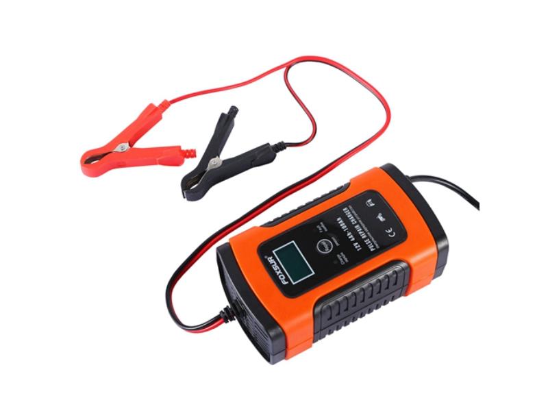 Picture of Fresh Fab Finds FFF-GPCT2048 12V 5A LCD Intelligent Auto Motorcycle Boat ATV Recover Pulse Repair Car Battery Charger - Unisex