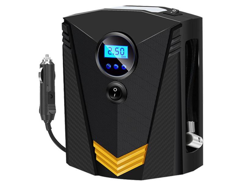 Picture of Fresh Fab Finds FFF-GPCT2906 Tire Inflator 12V DC 100W 150PSI Digital Tire Pump with LCD Display Electric Air Compressor Pump 20L Min Air Flow&#44; Black - Unisex