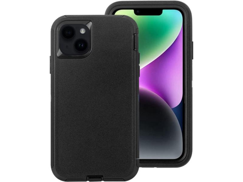 Picture of Fresh Fab Finds FFF-12ProMax-GPCT3913 Shockproof Anti-Shock All-Round Protection Phone Case Cover with Belt Clip Fit for iPhone 14-14Plus-14Pro-14Pro Max-13-13Pro-13Pro Max-12-1&#44; Black - Unisex