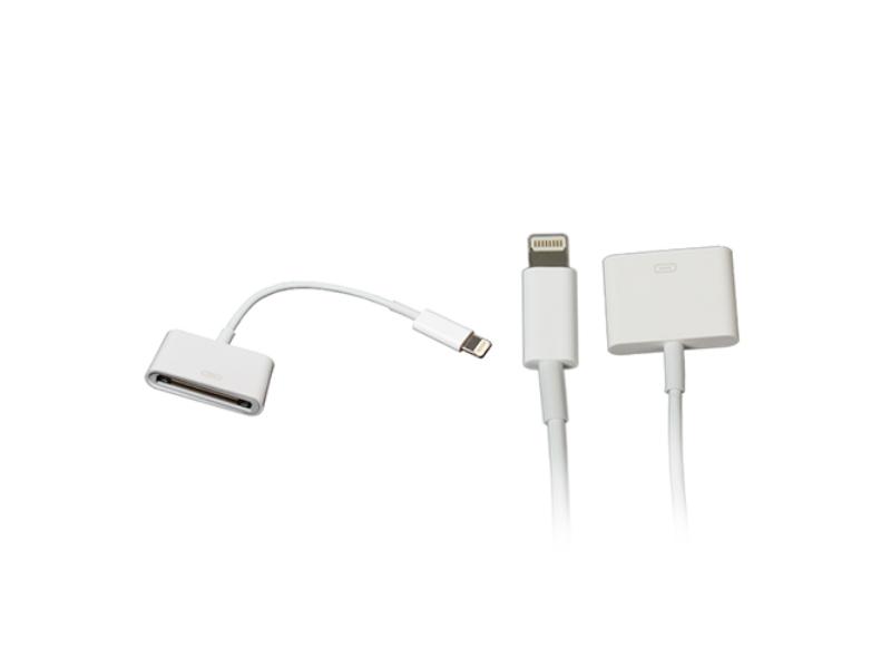 Picture of Fresh Fab Finds FFF-GPCT406 8 Pin to 30 Pin Charge Sync Converter Cable Adapter for iphone 5 Ipad Mini Ipod Nano 7Th&#44; White - Unisex