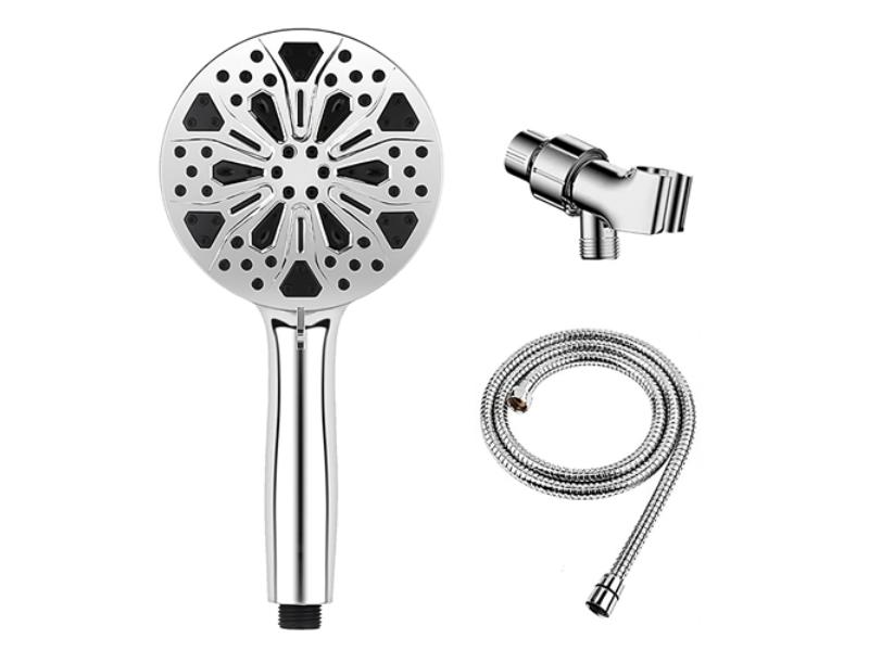 Picture of Fresh Fab Finds FFF-GPCT4512 5 ft. Handheld Filtered High Pressure Shower Head with Hose Bracket 8 Spray & 2 Wash Modes Water Saving Showerhead with Filter System Remove Chlorine - Unisex