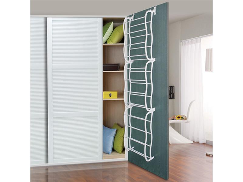 Picture of Fresh Fab Finds FFF-GPCT1060 Over-The-Door Shoe Rack 12 Layers Wall Hanging Closet Shoe Organizer Storage Stand&#44; White - 36 Pair - Unisex