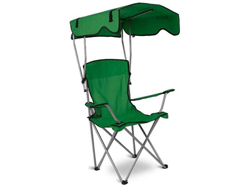 330 lbs Sun Protection Camping Lawn Foldable Beach Canopy Chair & Folding Seat with Cup Holder for Beach Poolside Travel Picnic, Green - Unisex