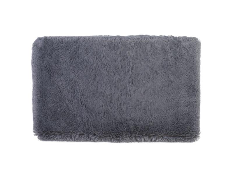 Picture of Fresh Fab Finds FFF-L-GPCT3783 Dog Bed Soft Plush Cushion Cozy Warm Pet Crate Mat Dog Carpet Mattress with Long Plush&#44; Dark Gray - Large - Unisex