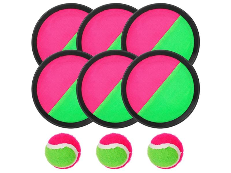 Picture of Fresh Fab Finds FFF-GPCT3146 3 Sets Toss & Catch Ball Throw Paddle Outdoor Beach Game&#44; Multi Color - Unisex
