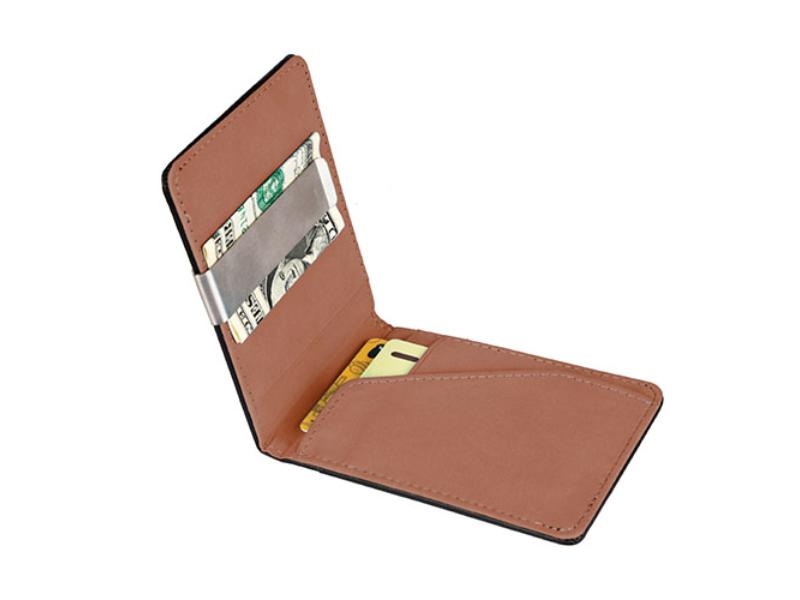 Picture of Fresh Fab Finds FFF-Orange-GPCT843 PU Leather Wallet RFID Blocking Slim Bifold Credit Card Holder with Money Clip&#44; Orange - Unisex