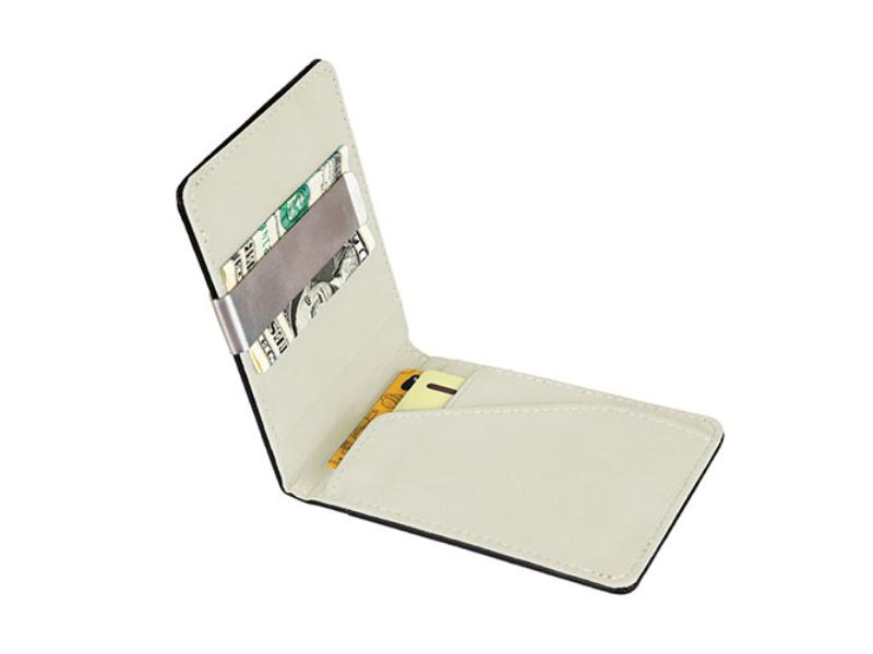 Picture of Fresh Fab Finds FFF-White-GPCT843 PU Leather Wallet RFID Blocking Slim Bifold Credit Card Holder with Money Clip&#44; White - Unisex