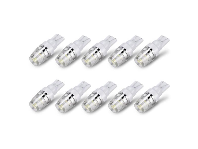 Picture of Fresh Fab Finds FFF-GPCT1099 T10 LED Bulbs 194 LED Lights 12V 1W 5730 Xenon White Wedge Base LED Replacement Bulbs for License Plate Parking Position Interior Lights - 10 Piece - Unisex