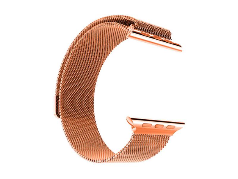 Picture of Fresh Fab Finds FFF-RoseGold-GPCT835 38 mm Replacement Stainless Steel Milanese Loop Band for Apple Watches Series 1-2-3&#44; Rose Gold - Unisex