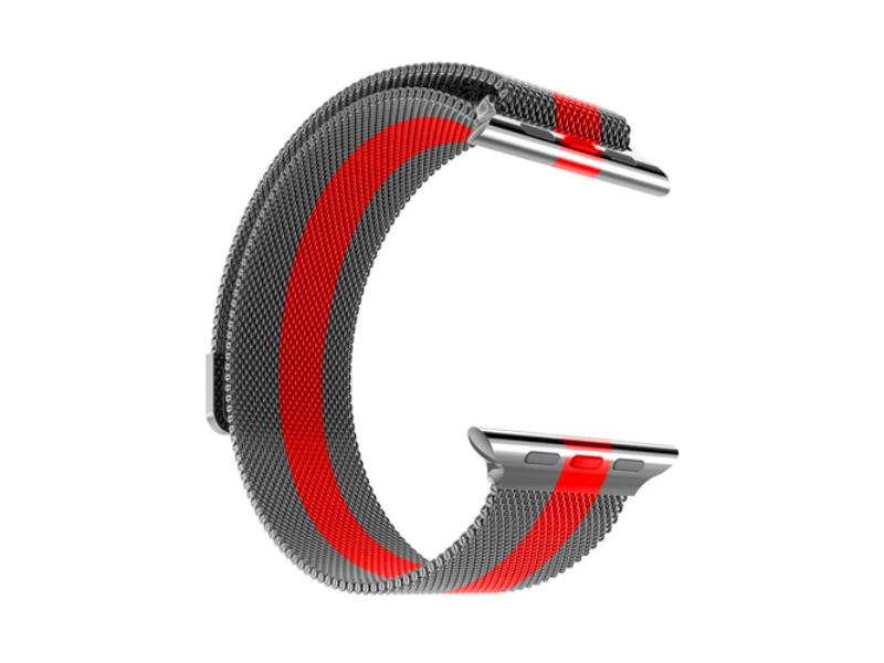 Picture of Fresh Fab Finds FFF-BLK-RED-GPCT836 42 mm Magnetic Watch Band Replacement Milanese Bands for Apple Watch Bands Series 1-2-3&#44; Red - Unisex