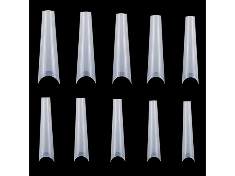 Picture of Fresh Fab Finds FFF-Natural-GPCT2988 False Tips C Curve Half Cover French & Extra Long Fake Finger Nails for 10 Sizes Nail Art Salons Home DIY&#44; Natural - 500 Piece - Unisex