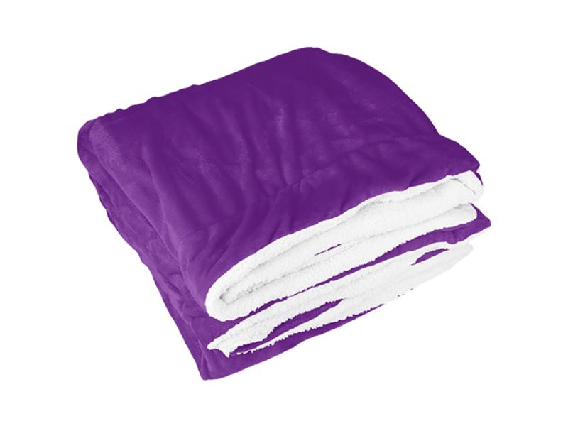 Picture of Fresh Fab Finds FFF-Throw-Plum-GPCT2633 Fleece Throw Blanket with Warm Soft Flannel Bed Cover Cuddly Cozy Sofa Travel Car Blanket&#44; Plum - Unisex
