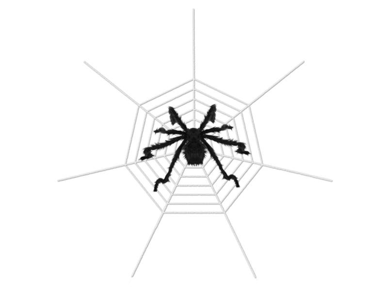 49 in. Halloween Decorations Outdoor Spider with 126 in. Tarantula Mega Spider Web Hairy Poseable Scary Spider Outdoor Yard Creepy - Unisex