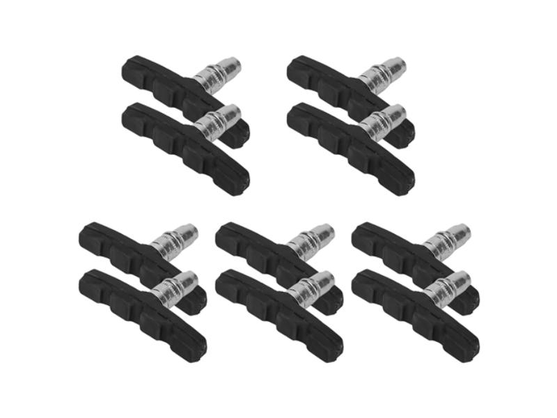Picture of Fresh Fab Finds FFF-GPCT2583 V Bike Brake Pads Road Mountain Bicycle V-Brake Blocks Set 70 mm Non-Slip V Bicycle Stop Caliper with Hex Nuts & Spacers&#44; Black - 5 Pair - Unisex