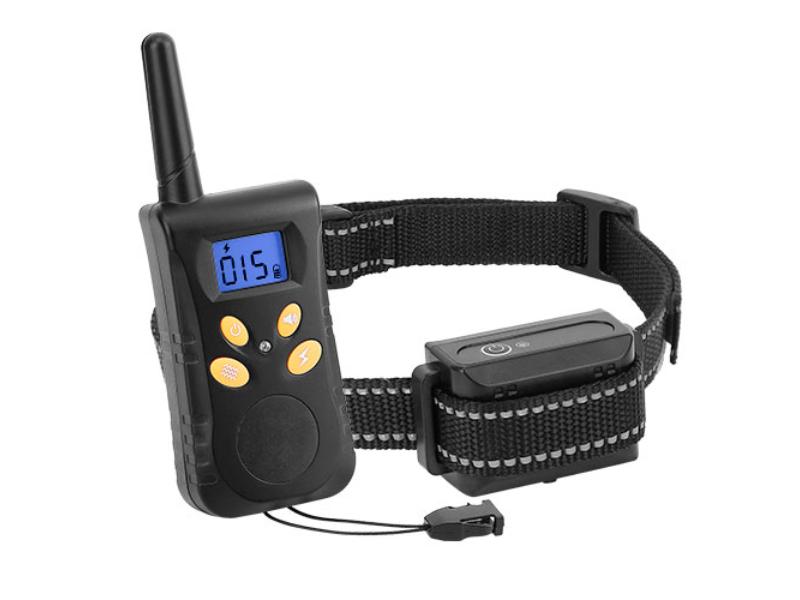 Picture of Fresh Fab Finds FFF-GPCT2524 IPX7 Waterproof Pet Beep Vibration Electric Shock Rechargeable Transmitter Receiver Trainer with Remote Dog Training Collar&#44; Black
