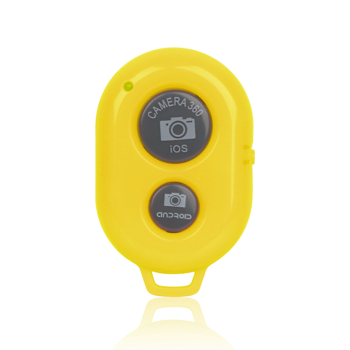 FFF-Yellow-GPCT619 Unique Wireless Shutter Remote Controller for Android & iOS Devices, Yellow