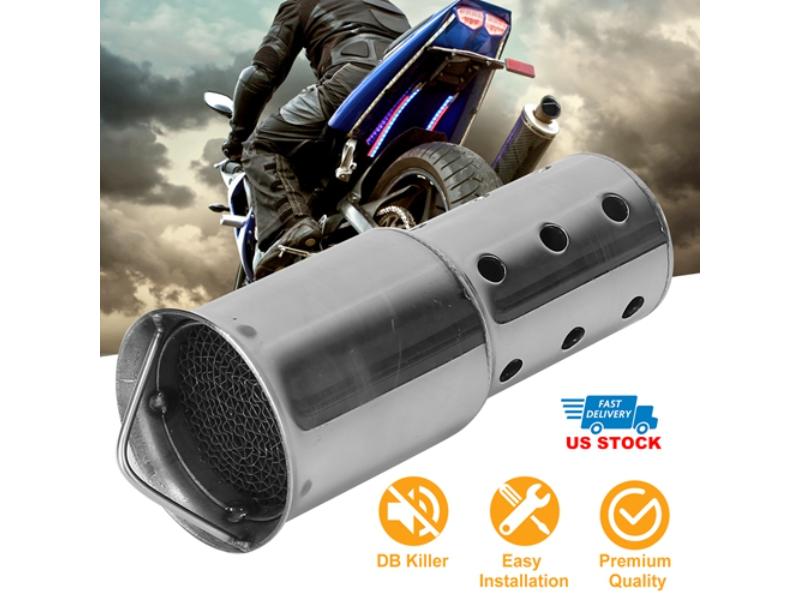 FFF-GPCT2366 51 mm & 2 in. Pipe Silencer Muffler Exhaust Pipe Noise Sound Eliminator Motorcycle DB Killer