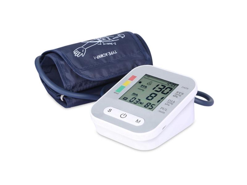 Picture of Fresh Fab Finds FFF-GPCT2072 LCD Digital Heart Beat BP Gauge Health Test with Voice Digital Arm Blood Pressure Monitor&#44; White