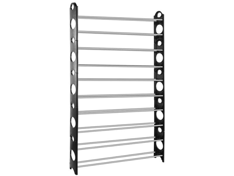 Picture of Fresh Fab Finds FFF-GPCT802 10-Tier Portable Wardrobe Tower Stackable Adjustable Shelf for Closet Cabinet Entryway Shoe Rack Storage Organizer - Set of 100
