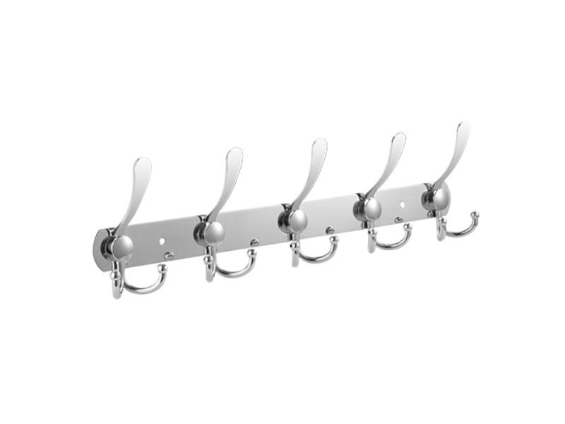 Picture of Fresh Fab Finds FFF-GPCT1539 Wall Mount 15 Hooks Stainless Steel Clothes Hangers Rack Robe Hat Towels Hook Coat Rack