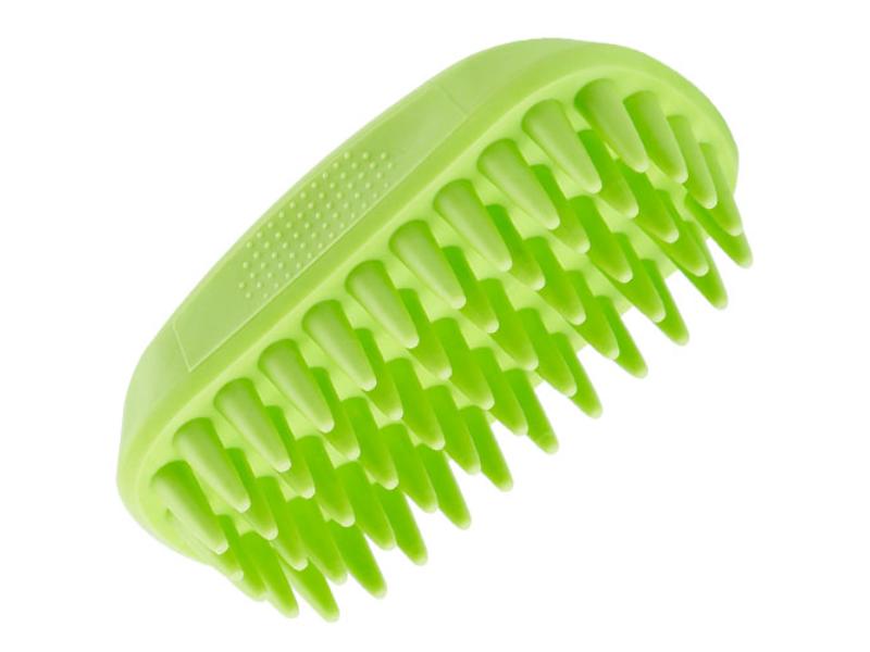 Picture of Fresh Fab Finds FFF-GPCT2748 Brush Anti-Skid Pet Grooming Shower Dog Bath Silicone Massage Comb for Long & Short Hair Medium Large Dogs & Cats&#44; Green