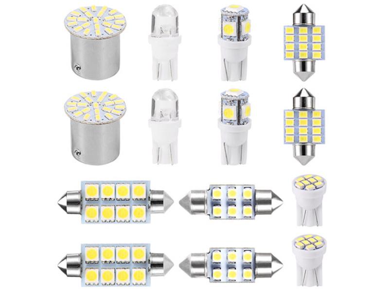Picture of Fresh Fab Finds FFF-GPCT1765 31&#44; 36 & 41 mm T10 1156 Festoon LED Interior Dome Map LED Lights License Plate Trunk Side Positioning 6000K Light Bulb&#44; White - 14 Piece