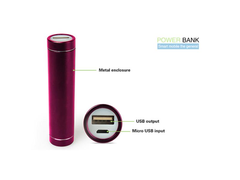 Picture of Fresh Fab Finds FFF-Pink-GPCT383 2600mAh Mobile Power Bank Portable for iPhone iPod MP3 GPS & All Smart Phones in Pink&#44; Pink