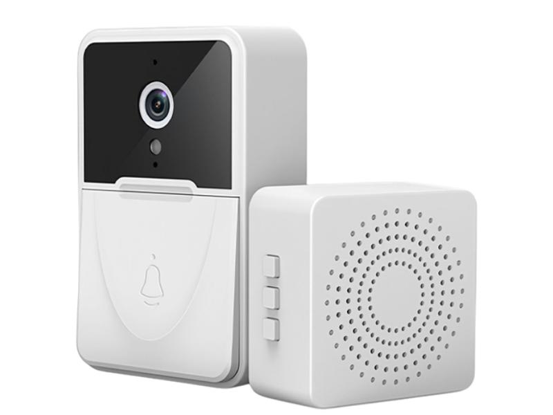 FFF-GPCT3605 Smart Wireless Wi-Fi Video Doorbell Security Phone Door Bell Intercom Camera Door Bell Chime Two Way Audio Night Vision, White -  Fresh Fab Finds