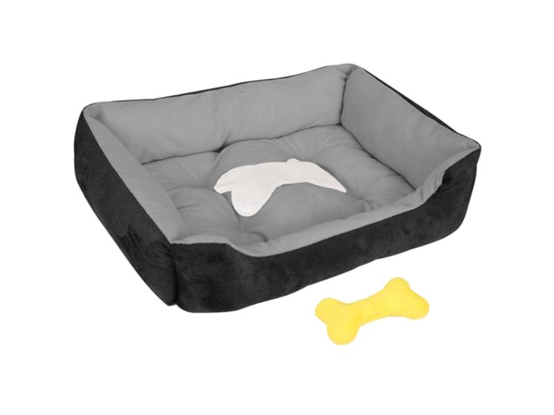 Picture of Fresh Fab Finds FFF-Black-S-GPCT2112 Soft Warm Fleece Puppy Cozy Nest Sofa Cushion Mat Cat & Dog Bed&#44; Black - Small