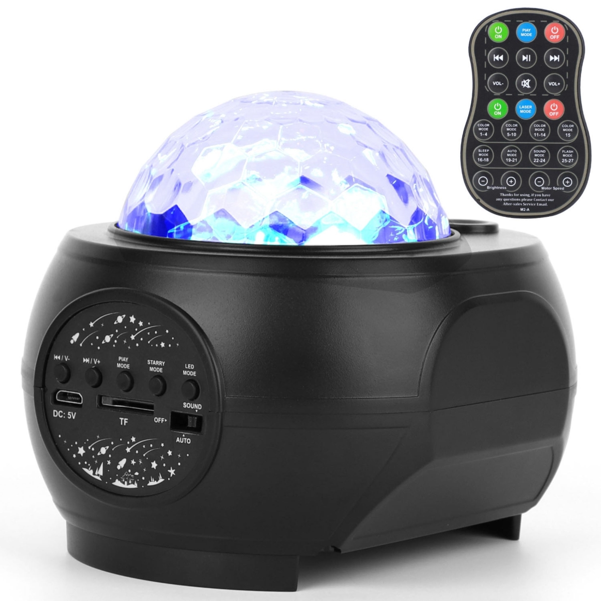 FFF-GPCT3440 Galaxy Star Projector LED Lamp: USB Ocean Wave Star Light with Remote, Wireless Music Speaker - for Ceiling Bedroom -  Fresh Fab Finds