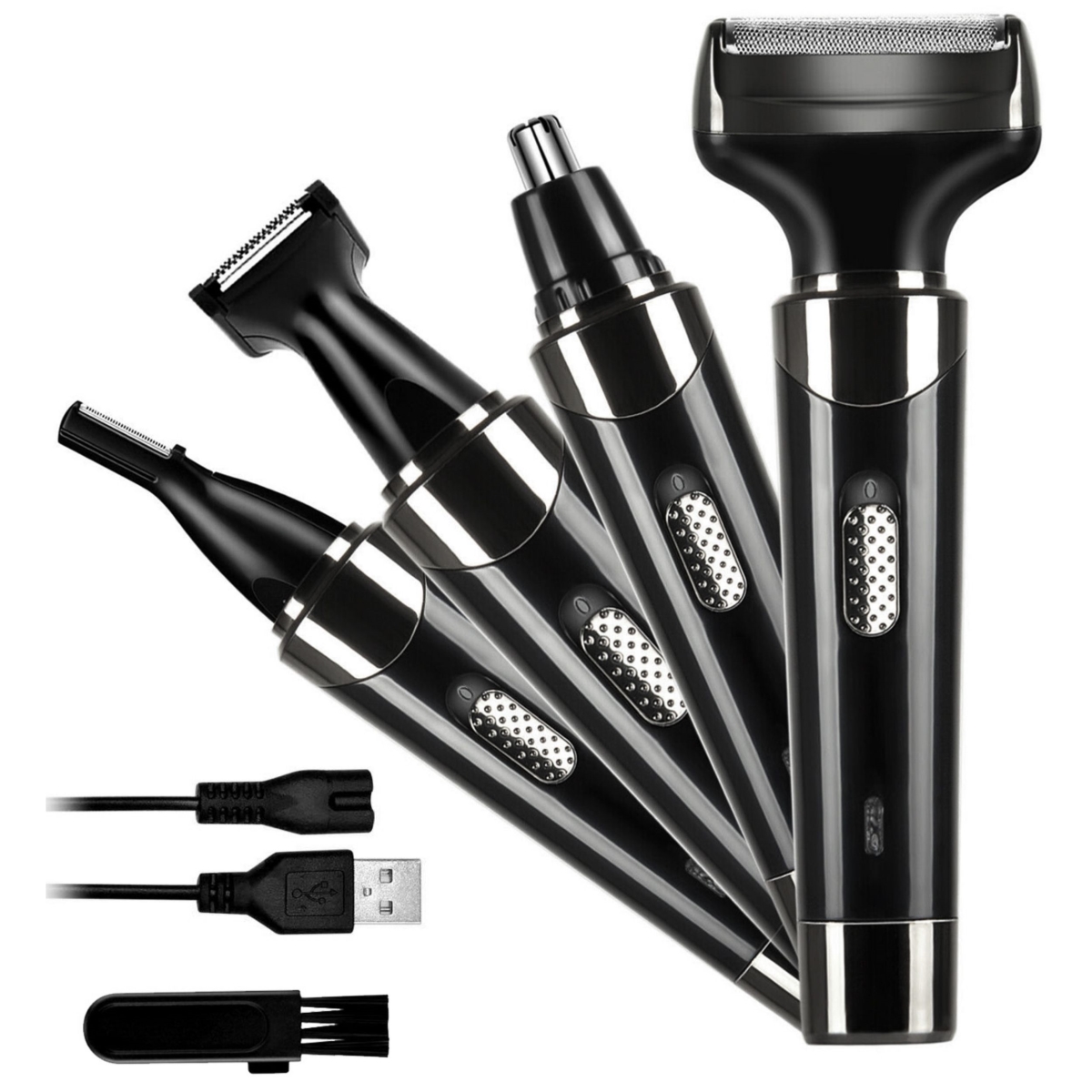 Picture of Fresh Fab Finds FFF-GPCT2864 4-in-1 Rechargeable Razor Hair Trimmer for Men & Women - Shaves Hair&#44; Beard&#44; Eyebrows&#44; Ear & Nose Hairs