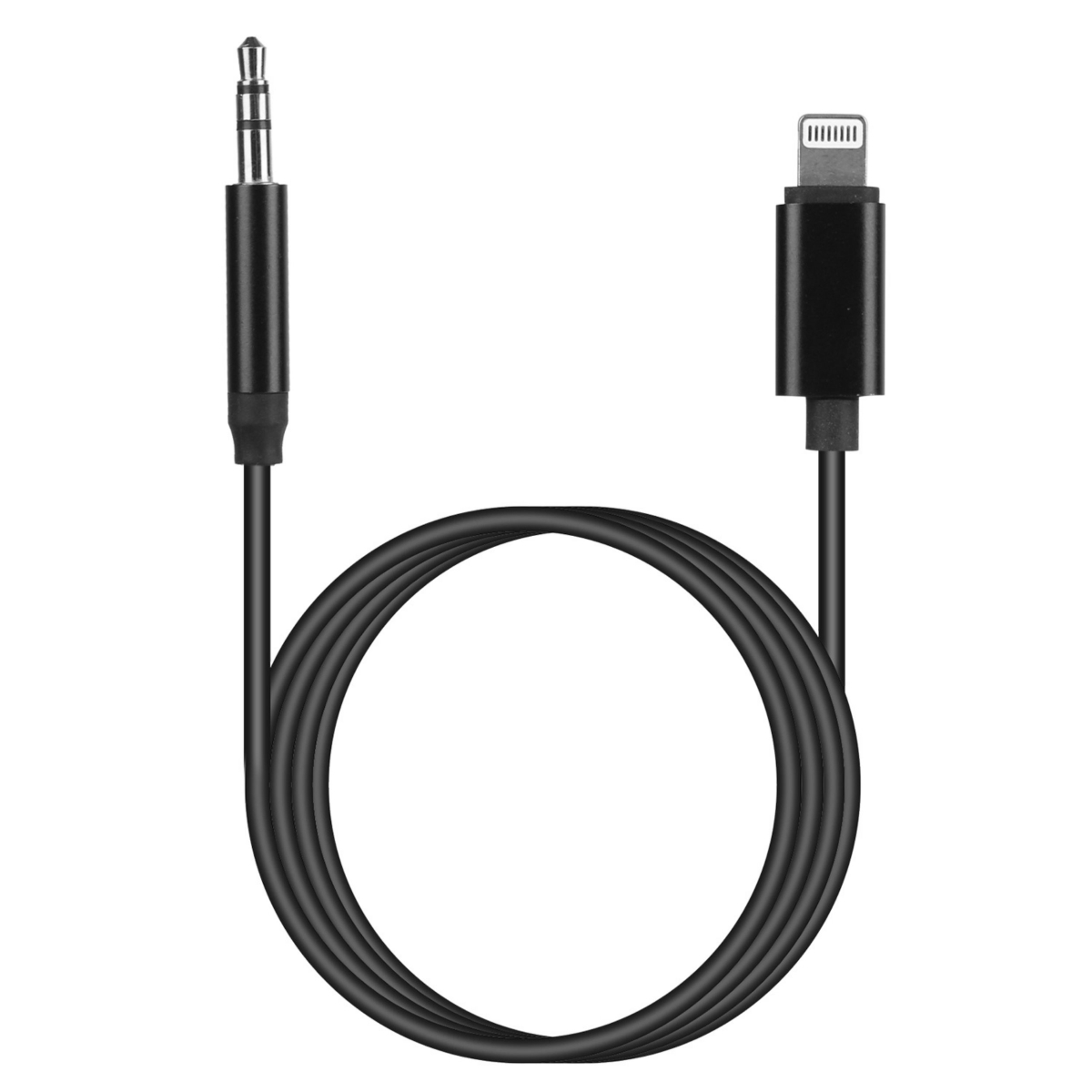 Picture of Fresh Fab Finds FFF-Black-GPCT3721 iOS 8 Pin to 3.5mm Car Audio Adapter Cord for iPhone 13/12/11/XR/XS/X/8/7/6 Plus/SE/iPad Pro/Air/mini/iPod - Headphone Jack