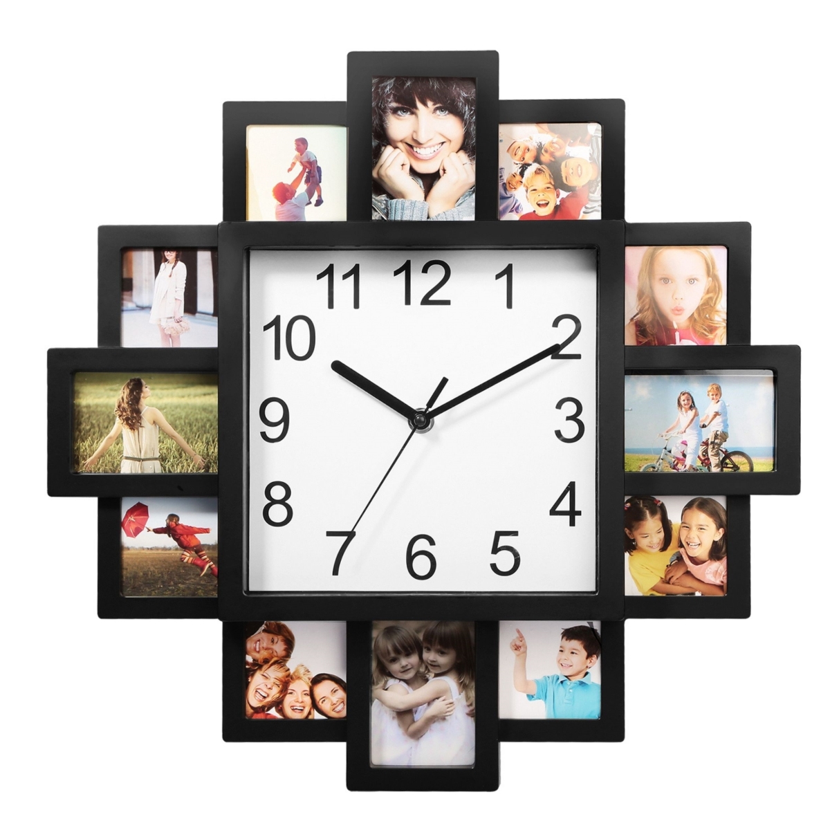 Picture of Fresh Fab Finds FFF-GPCT1504 12-Picture Collage Wall Clock Home Decor