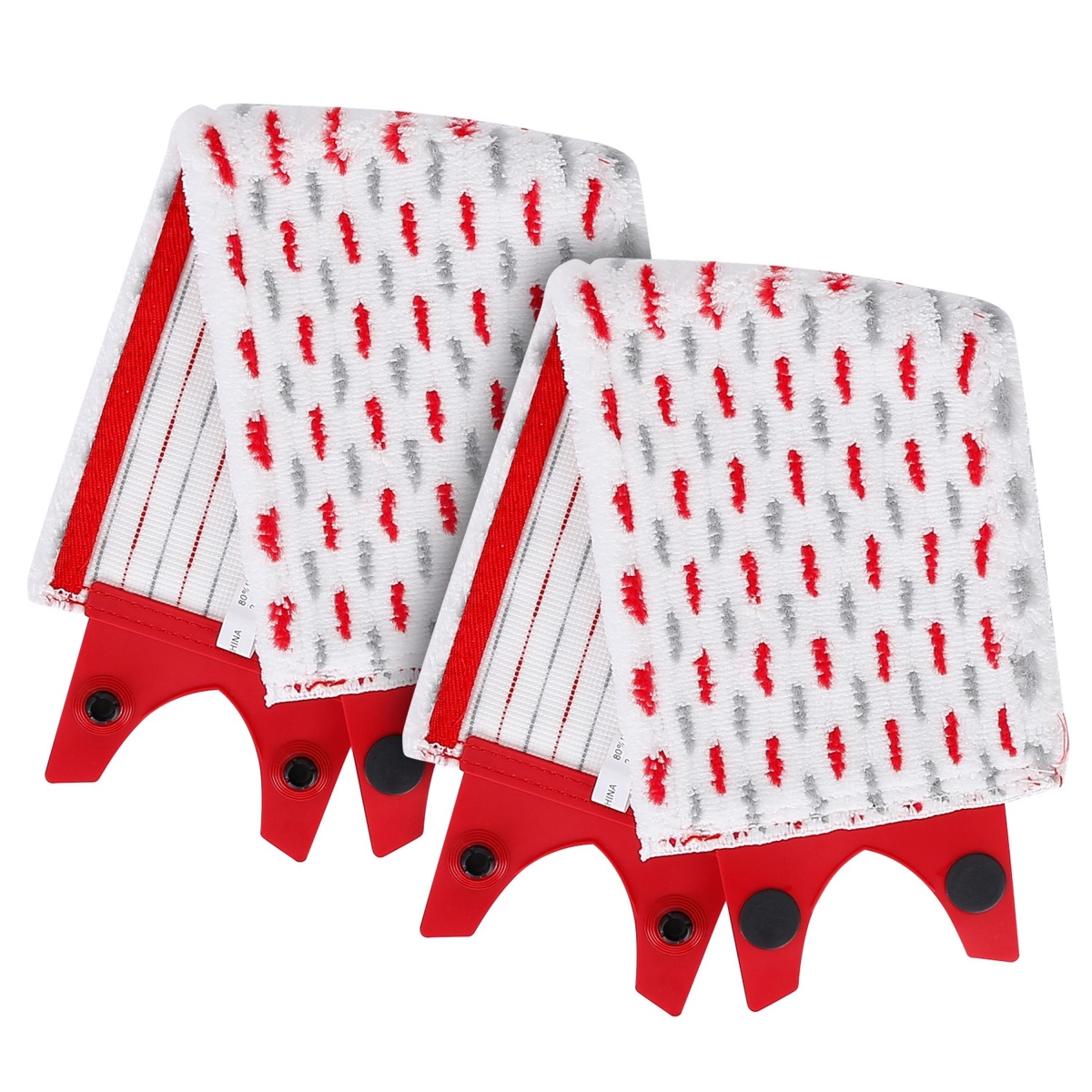 Fiber Floor Mop Pads, Fit for Vileda Ultra Max Mop Washable Mop Replacement Heads for Wet Dry Floor Cleaning - Multi Color - One Size - 2 Piece