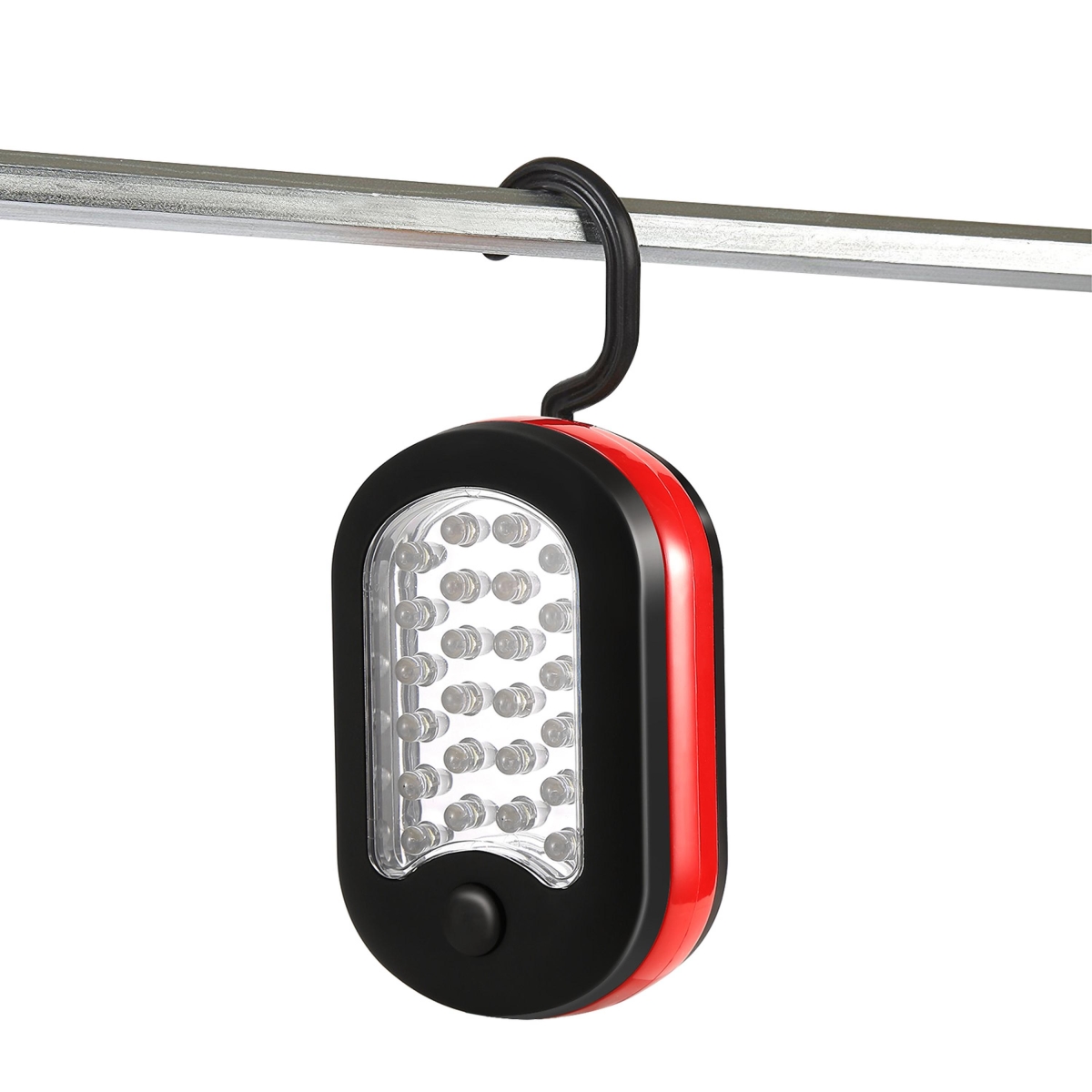 FFF-GPCT111 Compact Magnetic Work Light, 27 LEDs with Hook - Emergency Camping Hiking - Black - One Size