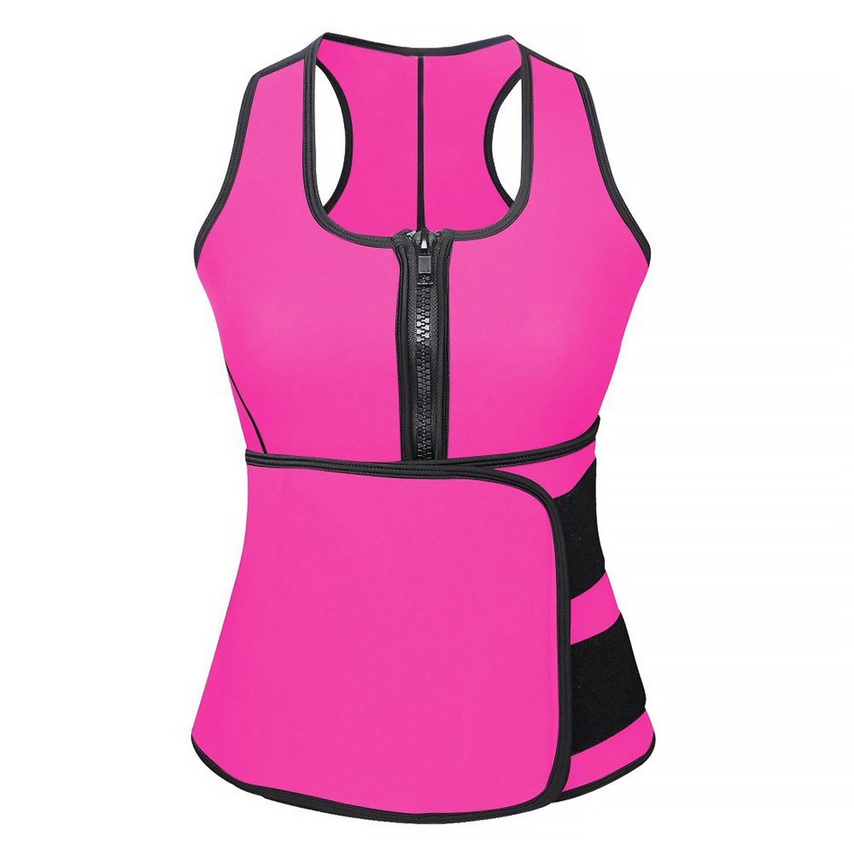 FFF-RoseRed-S-GPCT1213 Waist Trainer - Rose Red - Small