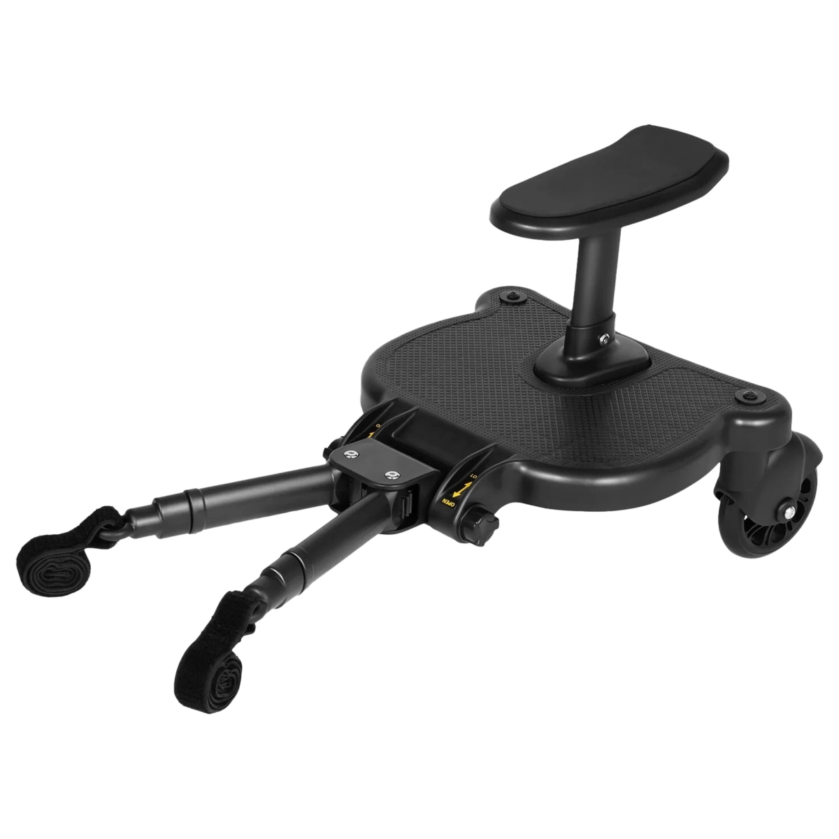 FFF-GPCT5093 2 in 1 Universal Stroller Board, Sit & Stand Buggy with Detachable Seat for 3-7 Years Old - Black