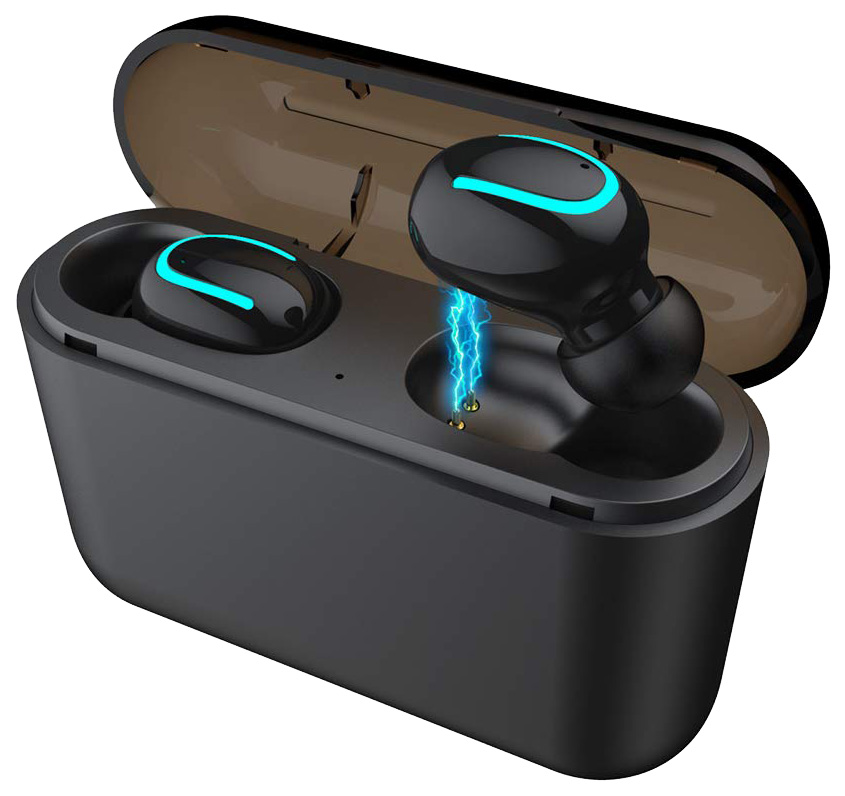 Picture of Alpha Digital Q32 Wireless Ear-Buds  Black - Bluetooth 5.0 - 20 Hours Play Time