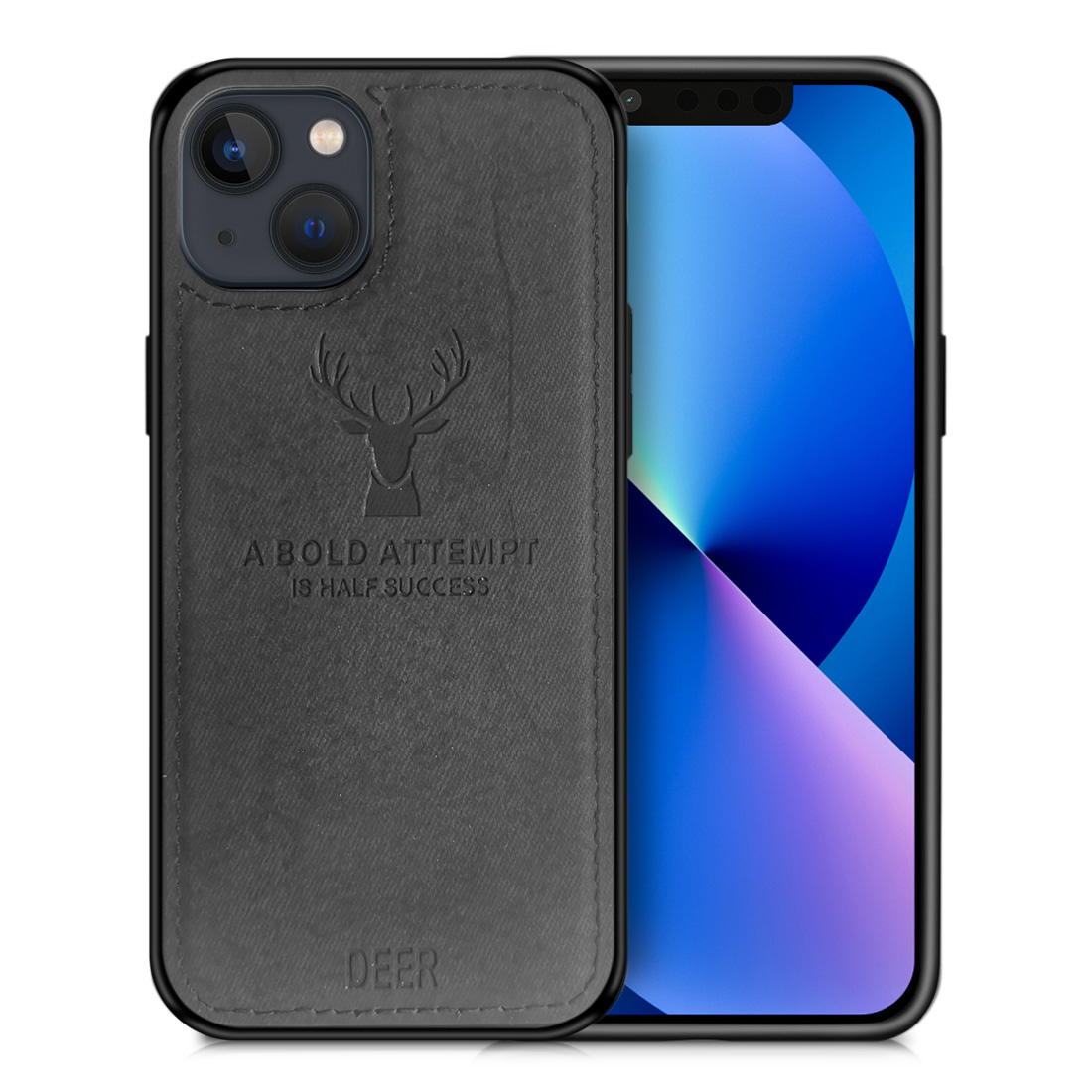 Picture of Alpha Digital IP13-DEER-BK Protective Case for Iphone 13  Black