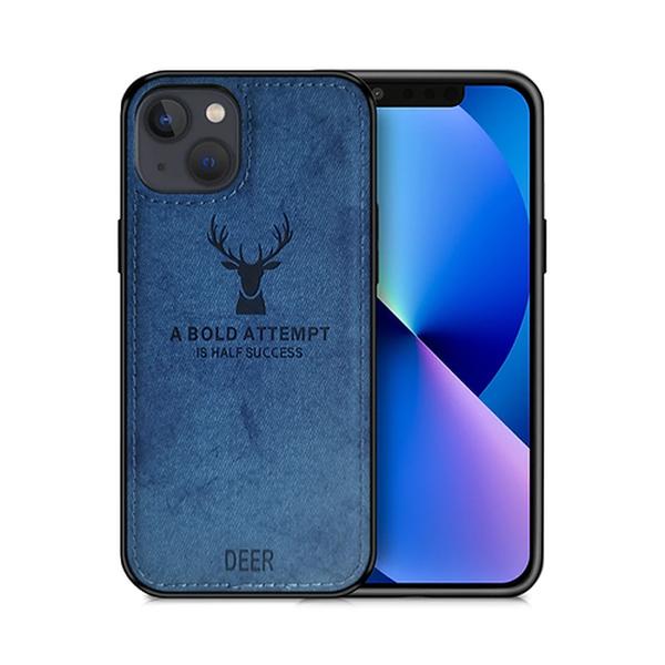 Picture of Alpha Digital IP14PM-DEER-BL Designer Iphone 14 Pro Max Case&#44; Blue